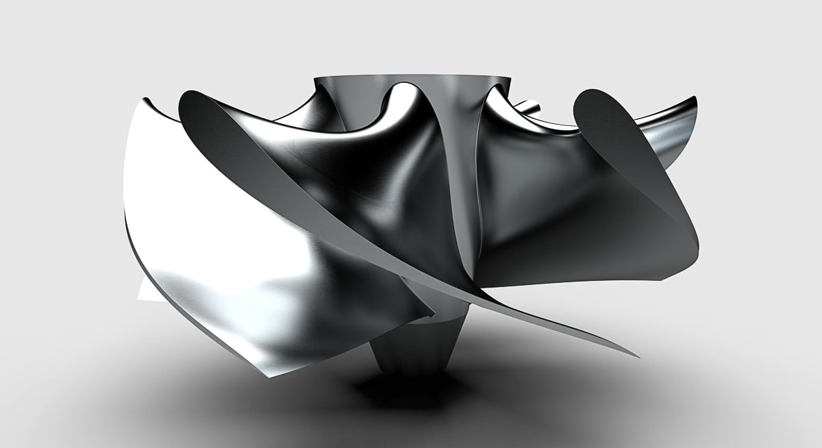 A rendering of a Natel FishSafe™ runner in black and white.